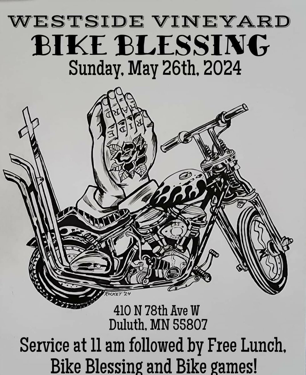 Westside Vineyard Bike Blessing Sunday May 26 in Duluth, MN #biker #bikeblessing #motorcycle #motorcyclist #duluthmn #minnesota