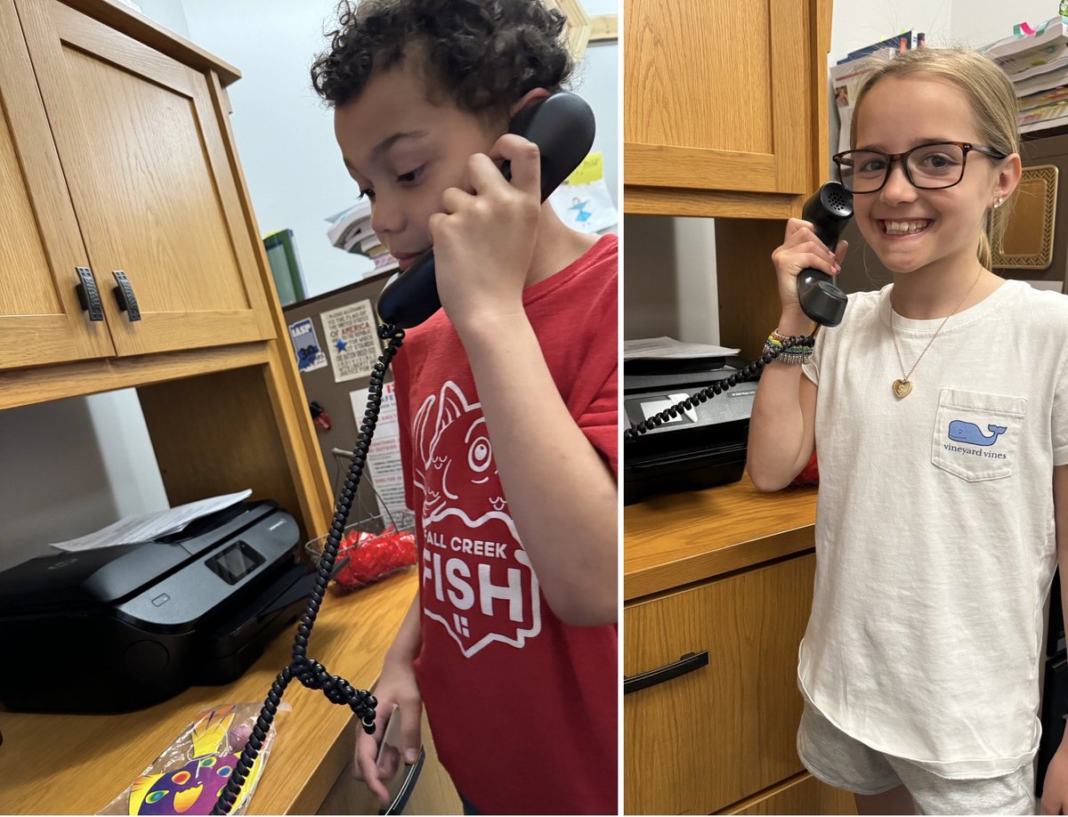 Enjoyed making some calls home this week with positive shoutouts. 🎉 Parents loved hearing about their child’s hard work on academics and exceptional kindness towards others. 🤗 #Yes, let’s finish the year strong #FCEfish @FCEhse! 💚
