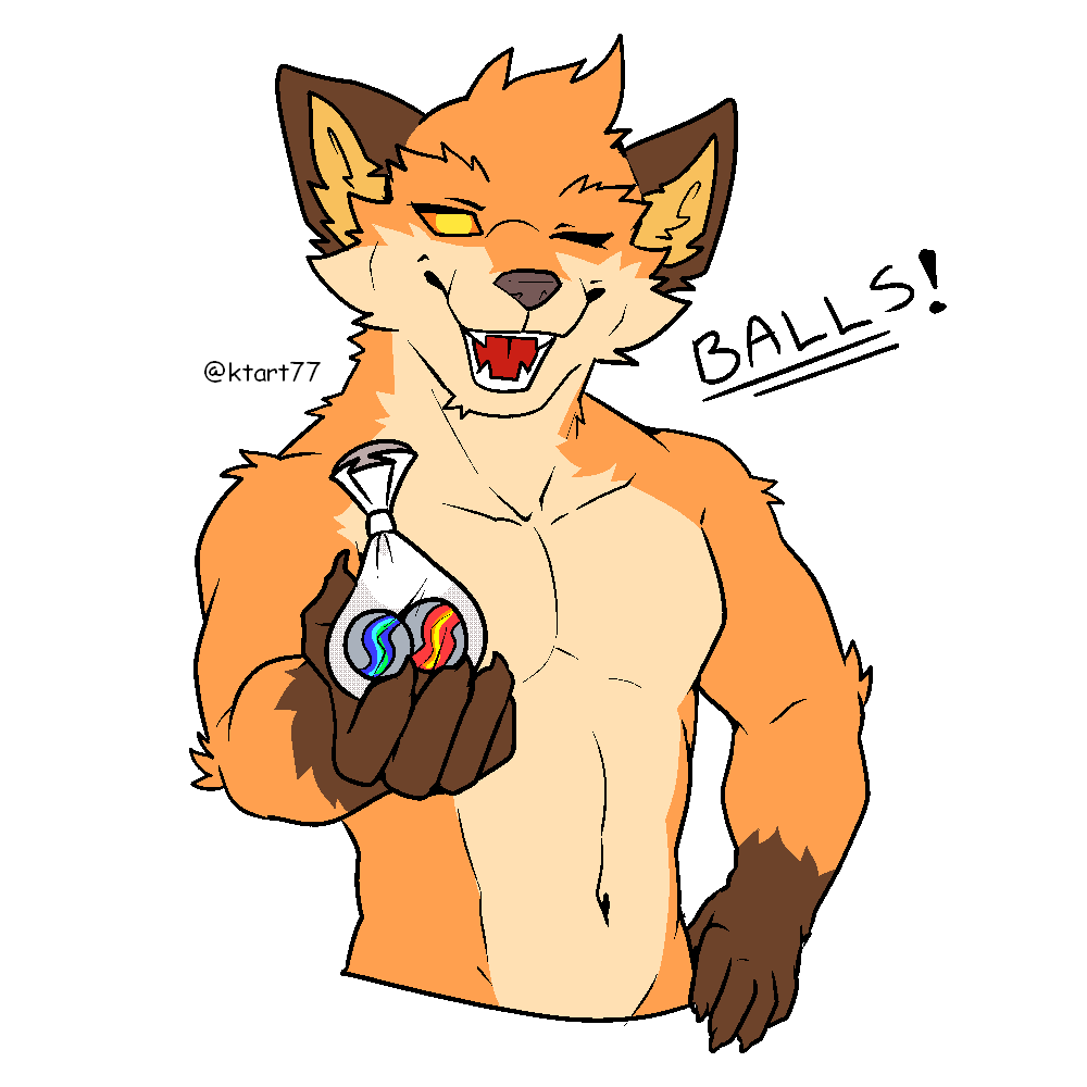 fennix holding his marbles