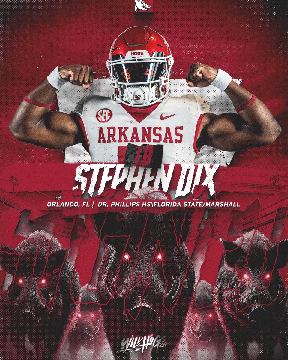 Adding some big time strength to the second level! Welcome to Arkansas, @D1SDJ 🐗