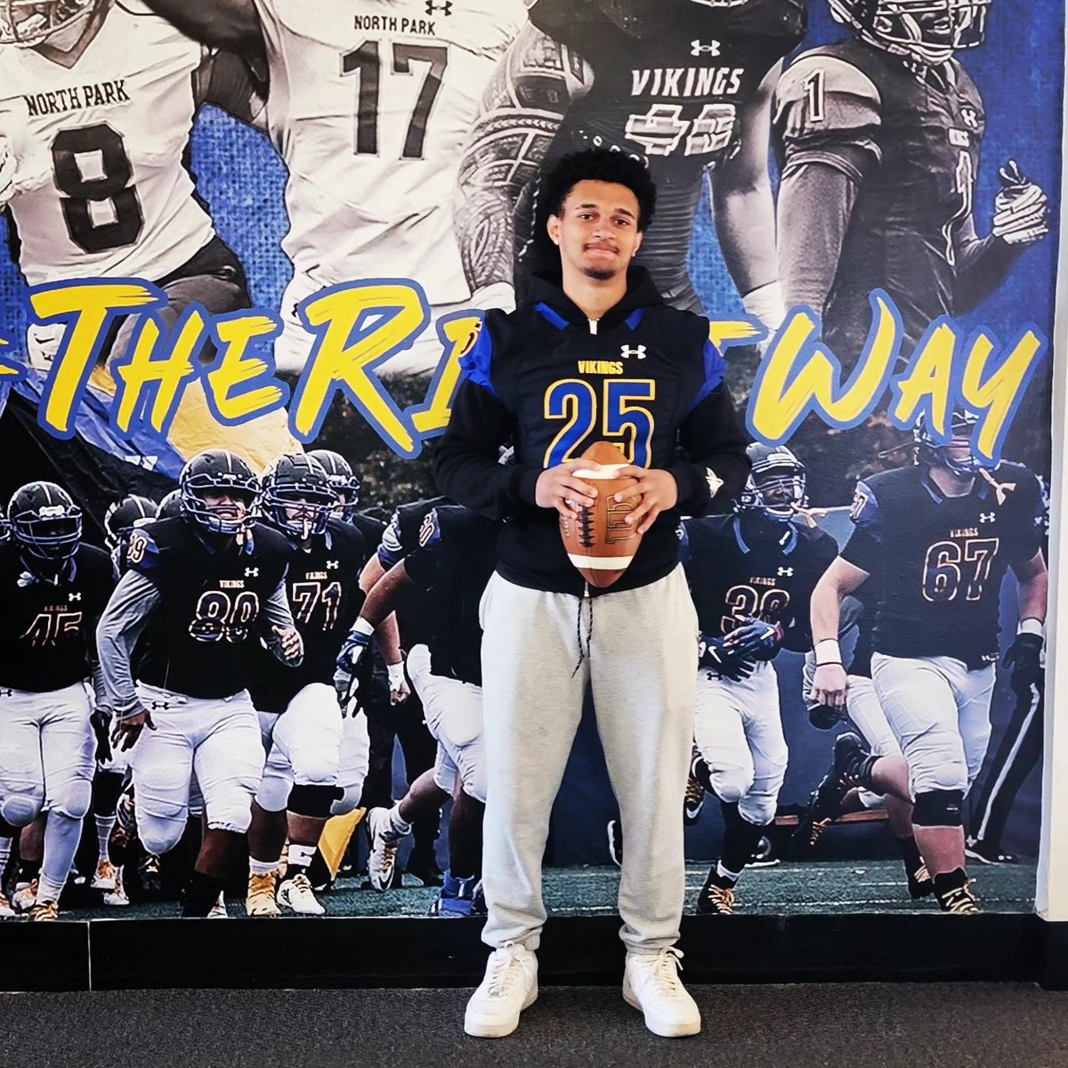 nikoarmstead's tweet photo. Thank you so much for having me @CoachRook on a visit. @Coach_Gaul @NPUFootball @coach_guell @RPalma_71 https://t.co/F670qYSLT7
