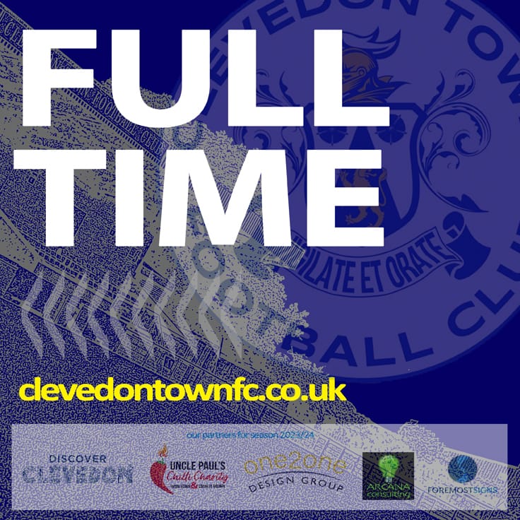 Bridgwater United 0 Clevedon Town 1 

A heroic performance from the lads.