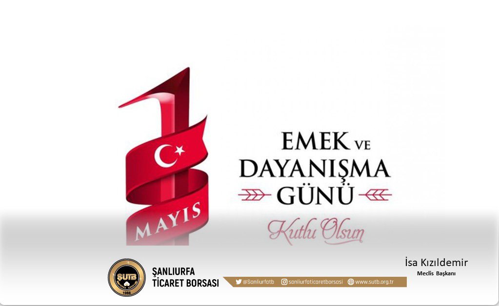 İşçinin emekçinin bayramı #1mayıs kutlu olsun.