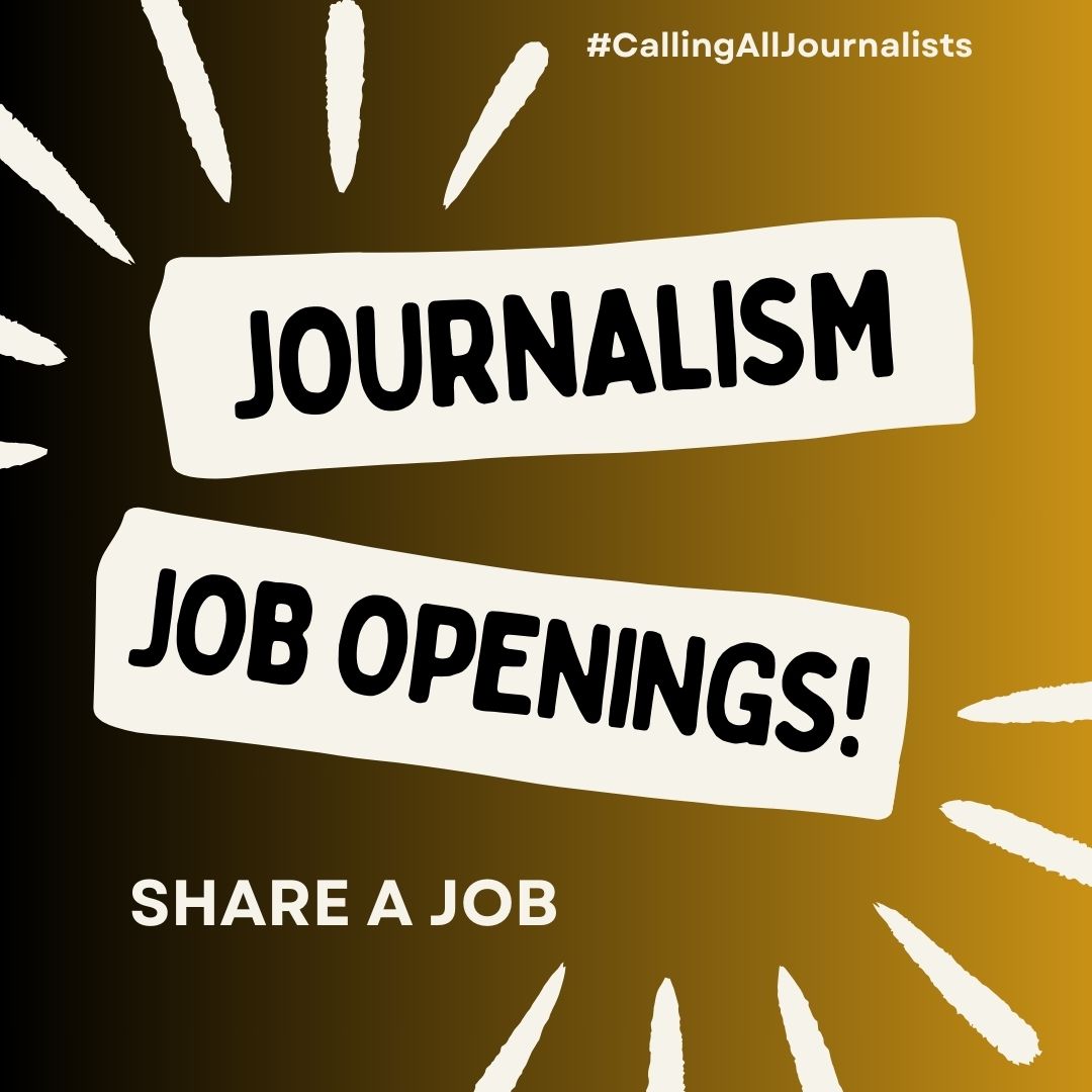 Calling all journalists. HELP. I'm putting together my list of job openings for May. Please Do your part. Find me one job opening, DM it, or post it in the comments. Let's help those laid off or victims of newsroom downsize. PLZ share. Thx
#CallingAllJournalists #journalismjobs