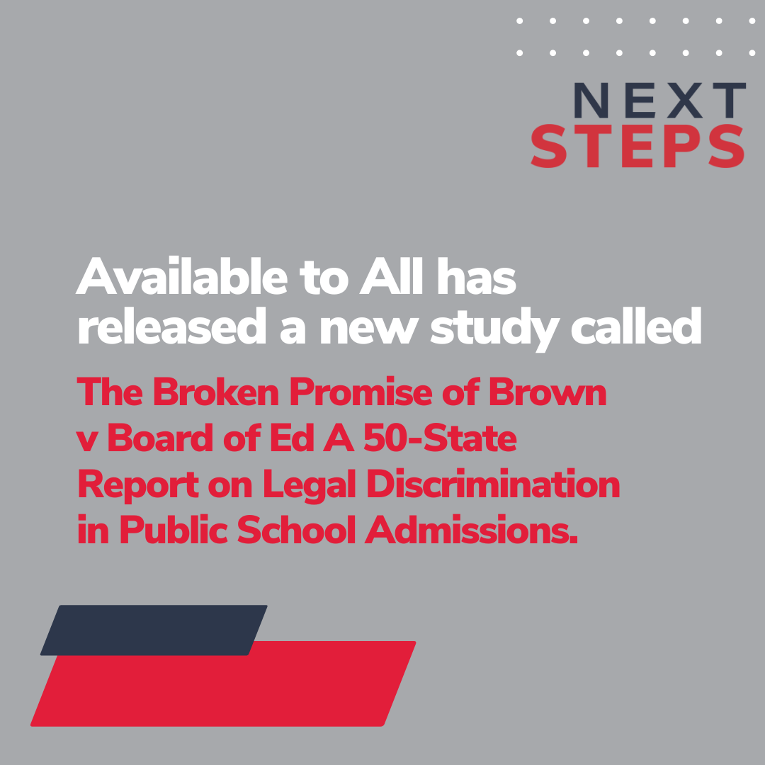 'Available to All has released a new study which details how district boundaries deny opportunities to attend high demand public schools, and the relative strengths and (mostly) weaknesses of district open enrollment in all 50 states.' @matthewladner tinyurl.com/muape52k