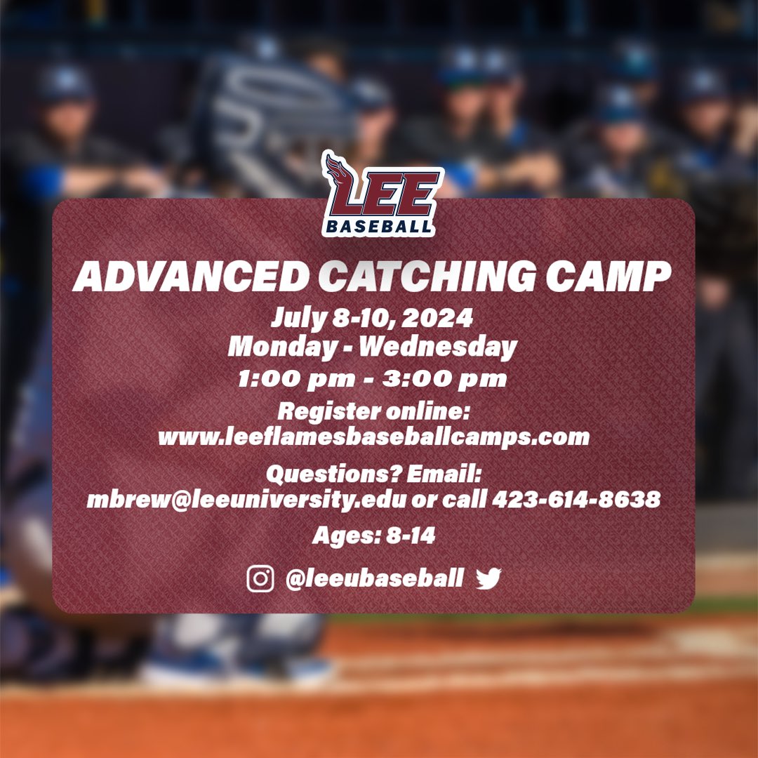 We have youth camps for just about any age and those are filling up quickly. Make sure to get your spot reserved and come learn and have some fun at camp this summer. Information on the graphic. $20 discount for <a href="/BCPRsports/">Bradley Parks</a> participants by using code Lee20. #FiredUp