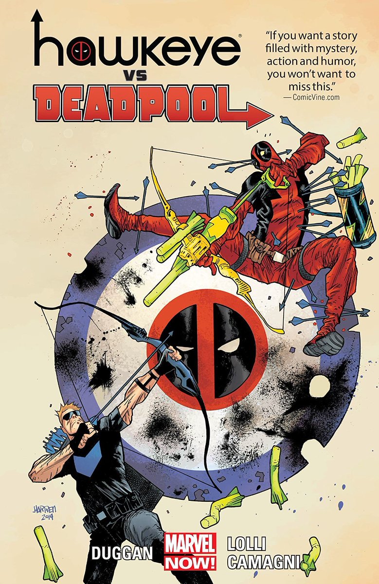 Okay I need to get my mind off of terf stuff so let's talk about Deadpool vs Hawkeye: not really a 'VS' situation but then again, most VS comics aren't. It's just a funny and entertaining comic. I liked how neither Hawkeye, nor Deadpool took centerstage...
