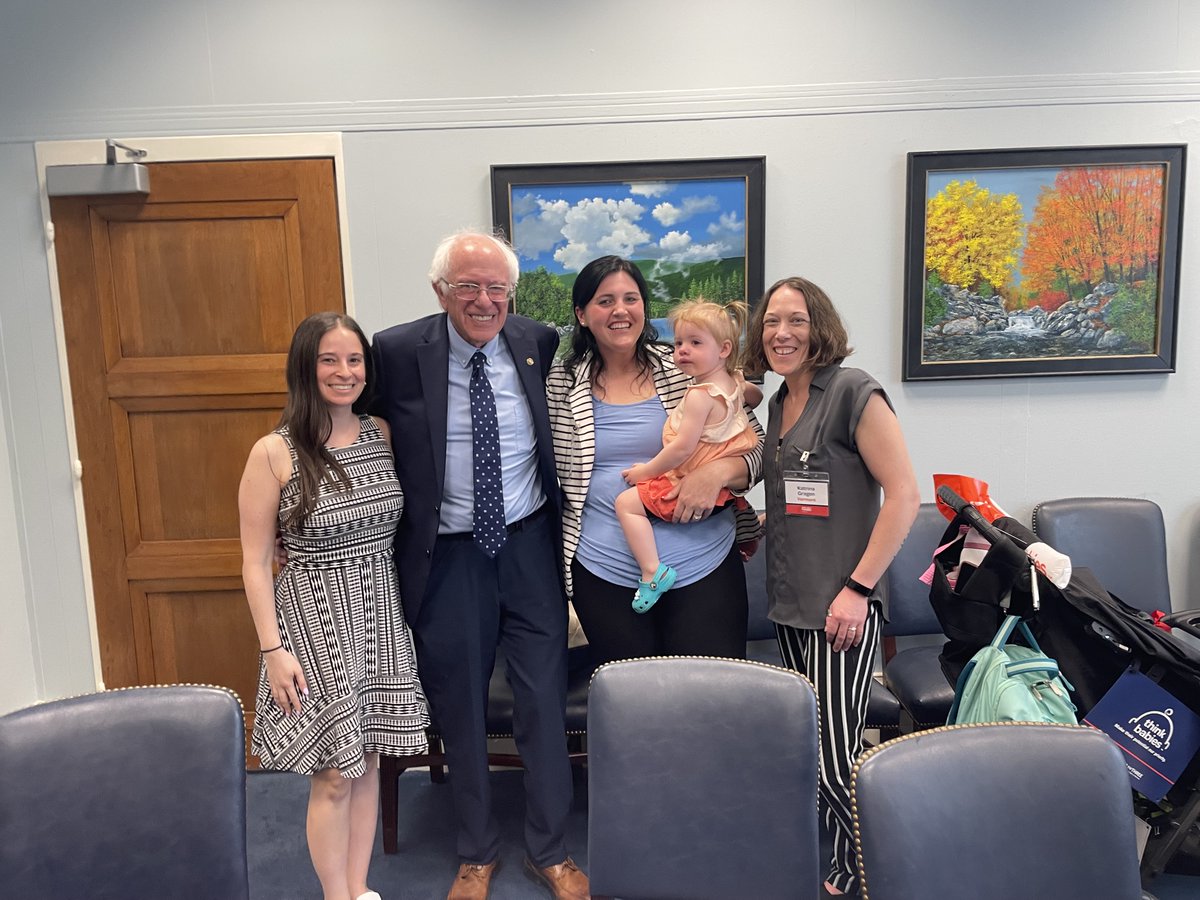 High quality, affordable child care is inaccessible for so many families. Thank you, Remington, for sharing your story with @SenSanders  to let him know change needs to be made to help families thrive. #StrollingThunder #ThinkBabies