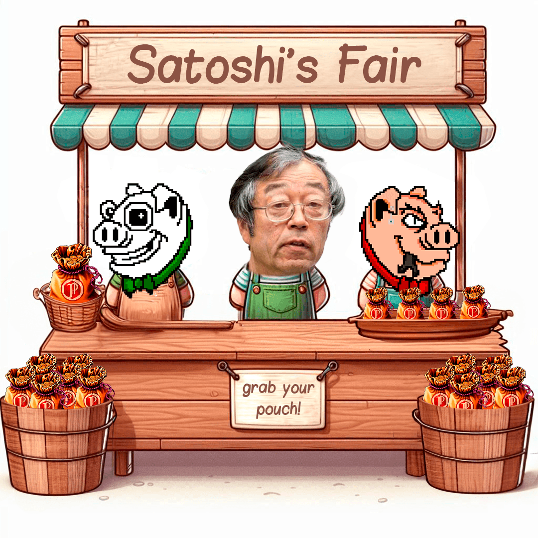 PouchBtc's tweet image. You're strolling around the fair, then you see a mysterious old man and his Pigs handing out funny little bags of liquidity, what do you do? 
🤫I would definitely want to know if the contents of the bags are all the same, or if each one holds something different...💰🐖