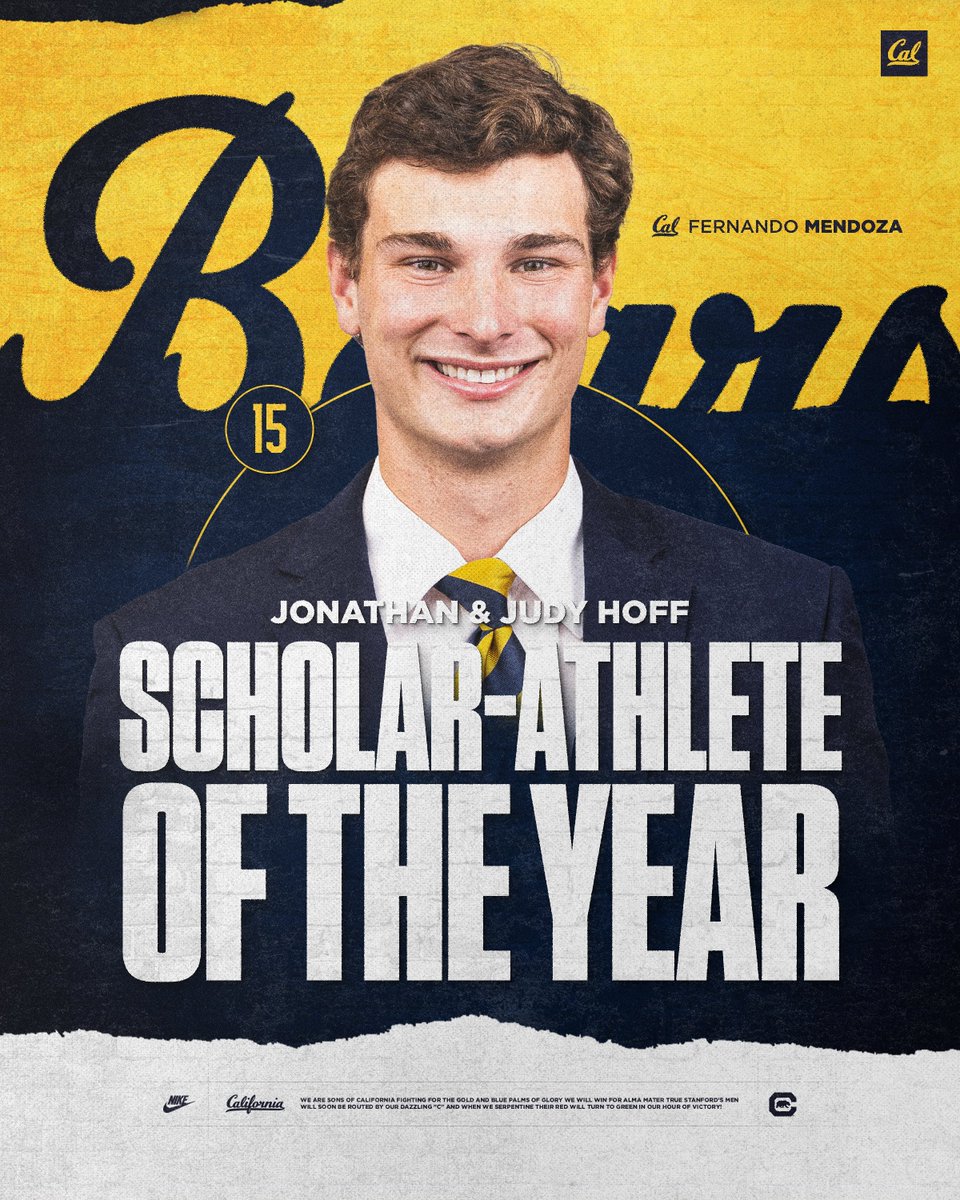 Jonathan and Judy Hoff Football Scholar-Athlete of the Year - @qb_fernando 📚 This award recognizes a football student-athlete who has dedicated himself to academic, athletic and personal development by demonstrating consistent daily routines, persistent community outreach and