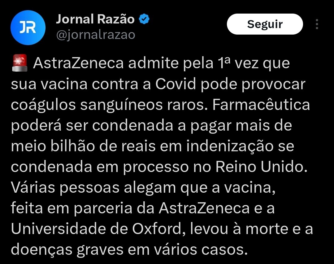 Mano, isso é normal com qualquer vacina ou remédio. Já leram bula?
Sempre tem uma porcentagem pequena de dar ruim em algumas pessoas
A vacina prosseguiu sendo efetiva, tendo mais benefício do que malefício
A gente saiu do estado pandêmico graças a elas
Parem de ser loucos