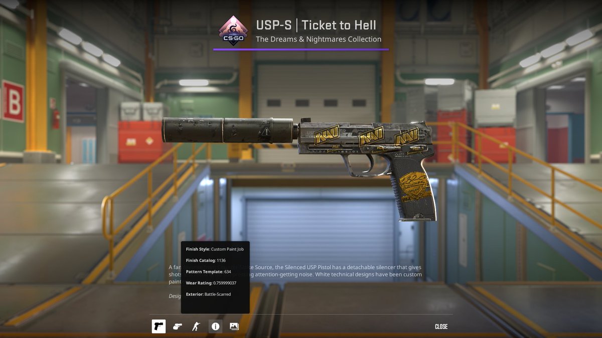 Who the fuck crafted this in a tradeup and then applied a krakow gold 💀