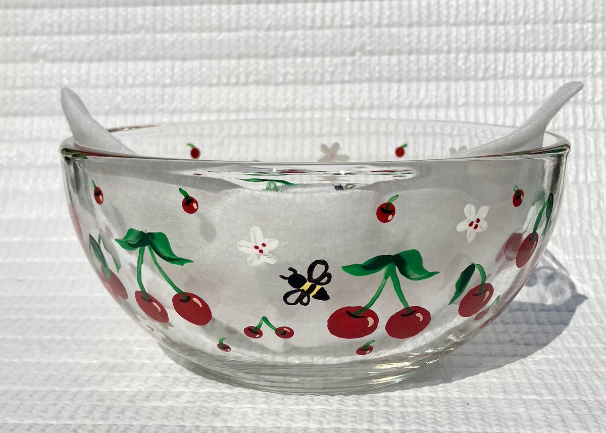 Cherry bowl etsy.com/listing/167058… #cherrybowl #candydish #cherrydecor #SMILEtt23 #CraftBizParty #giftsformom #etsyshop