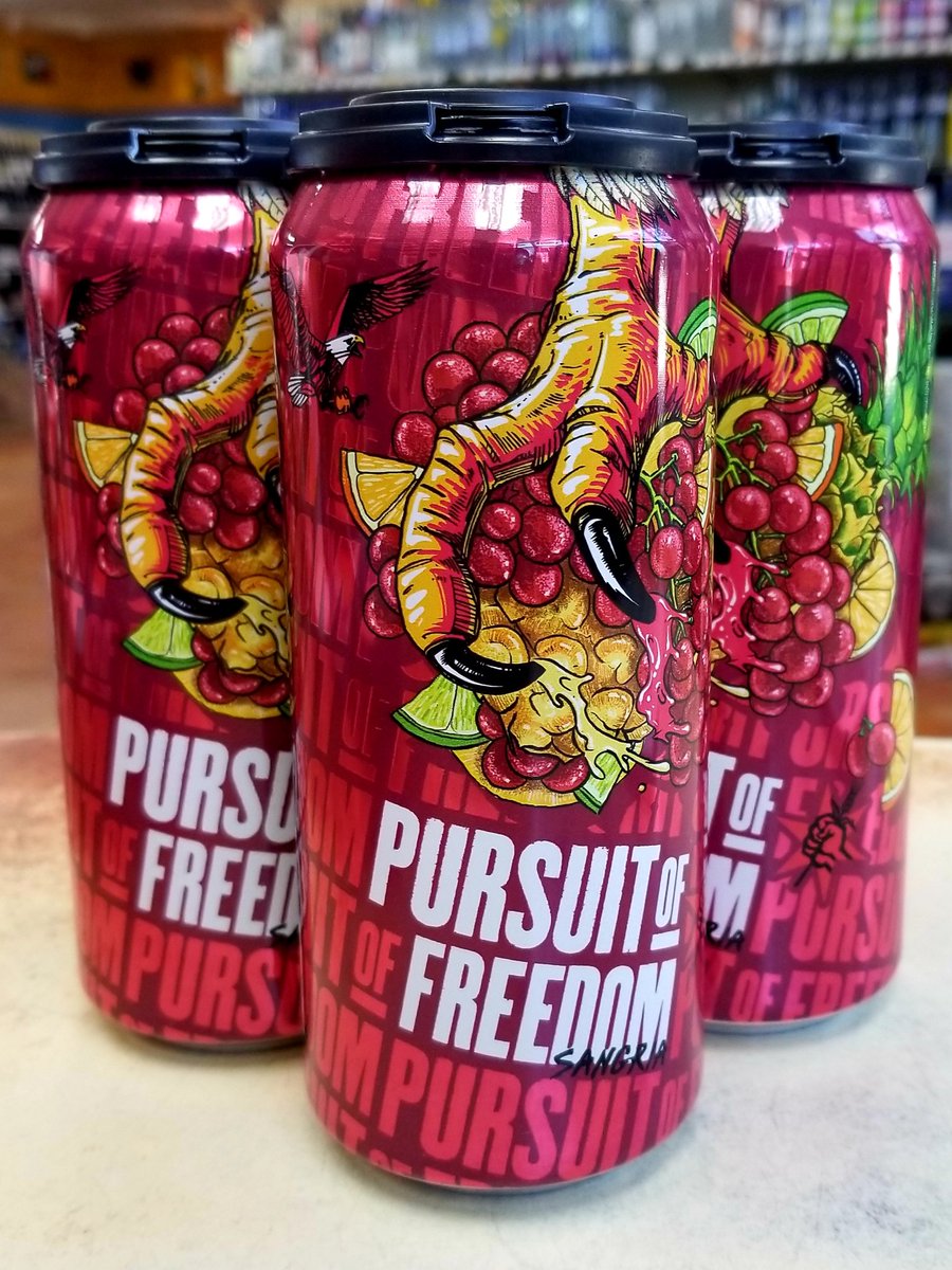 Snag the fruited sour Sangria from @RevBrewChicago!🦅 #CrazyRadBeer #NewBeer #FruitedSour #SourBeer #FunBeerPartyTime #TimeForAColdOne #PursuitOfFREEDOM #PuckerUp #SuperFruitedSour #NewBeerArrivals #SweetSeasonalSelections