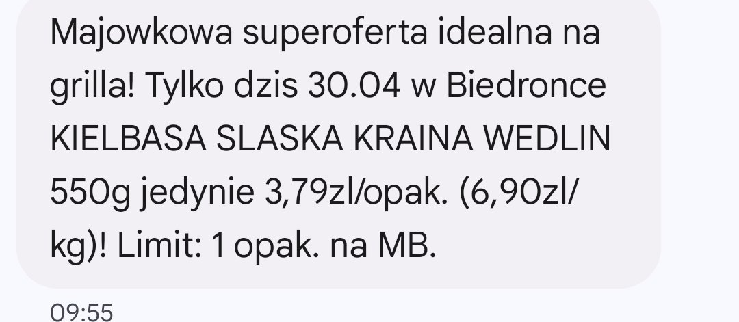 Drożyzna Tuska 🤭 Niech trwa. Skład kiełbasy dobry.