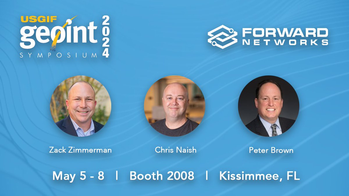 Zack Zimmerman, Chris Naish, and Peter Brown will be at GEOINT next week! Come chat with these federal networking experts about how digital twin technology can help you strengthen and secure your network.
bit.ly/49Z7z0W