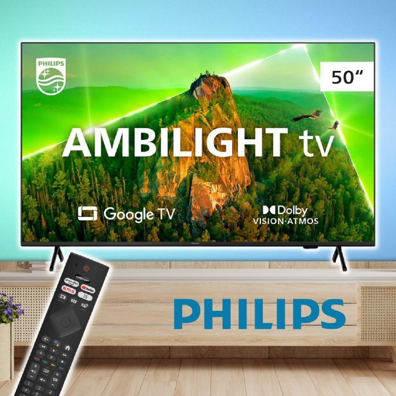 Aproveita‼️ 
▪️ Smart Tv Philips 50 Ambilight 4k Led Google Tv 50pug7908/78
🔥 R$2.099 Parcelado
✅ Ative o Cupom de 5% OFF em Smart Tvs
🛒Compre: mercadolivre.com/sec/2YAkkm3