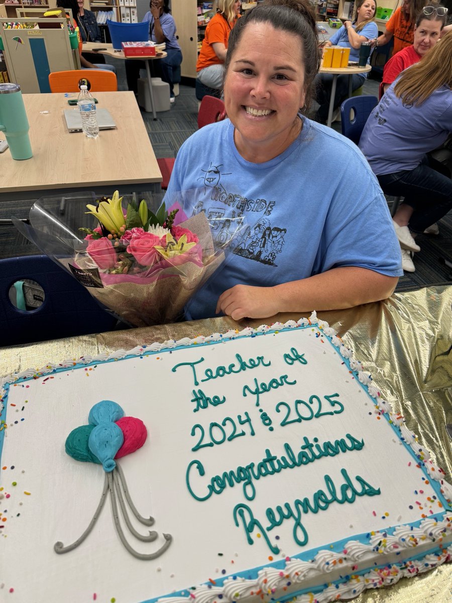 Congratulations to Kristen Reynolds, Northside's Teacher of the Year.