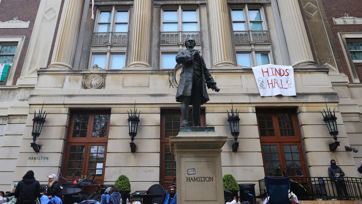 BREAKING: Columbia University, “Students occupying the building face expulsion.” #HindsHall - Dear Columbia, WISDOM demands that the burden to de-escalate is on the wiser, usually older, of the parties. We call on stakeholders to PROTECT protesting students. #ChooseHumanity