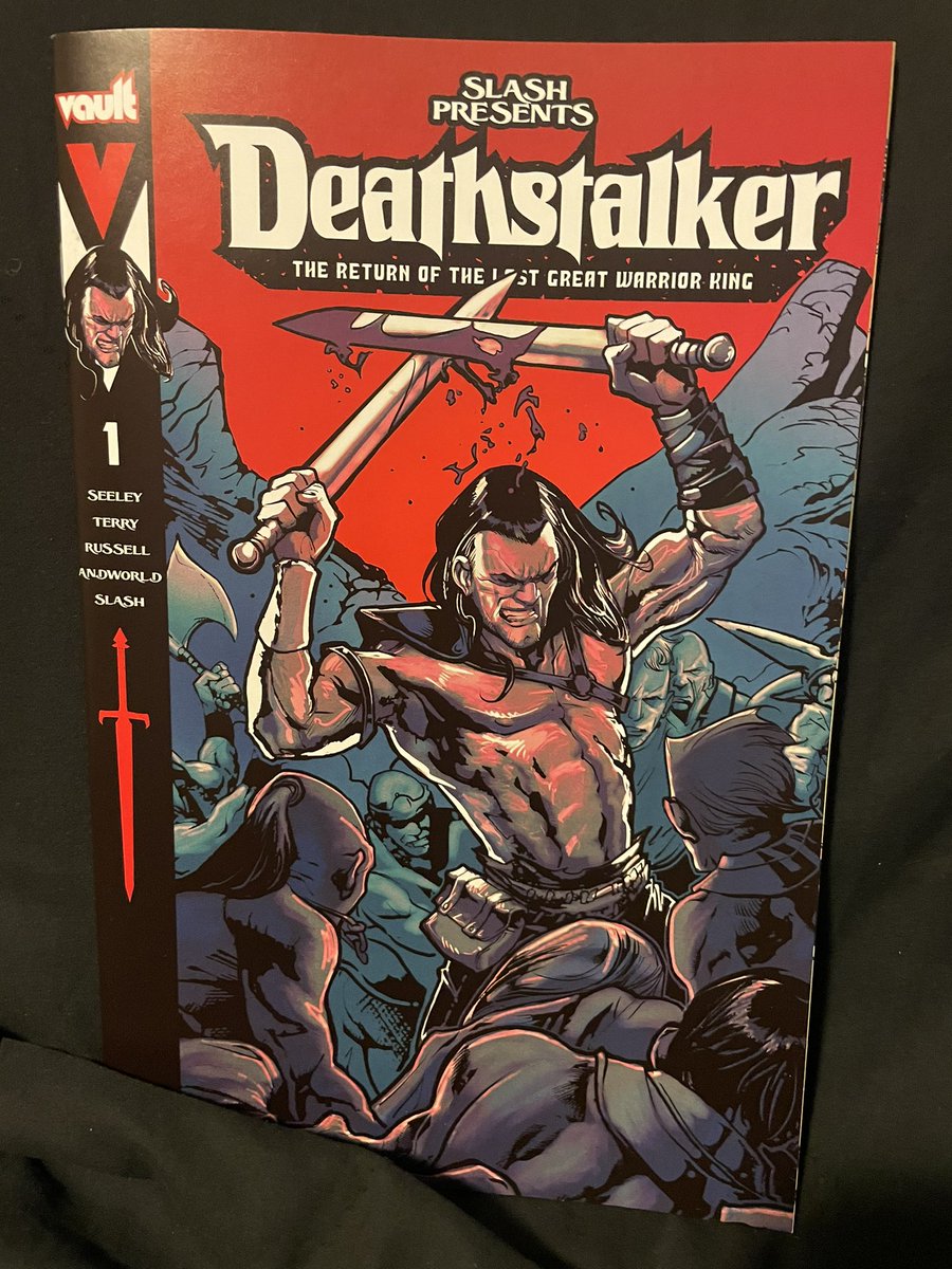 The first issue of Vault's Deathstalker initiative. Deathstalker 1 @thevaultcomics @hackintimseeley @jimterryart @kmichaelrussell @andworlddesign 

t.ly/TpPQu