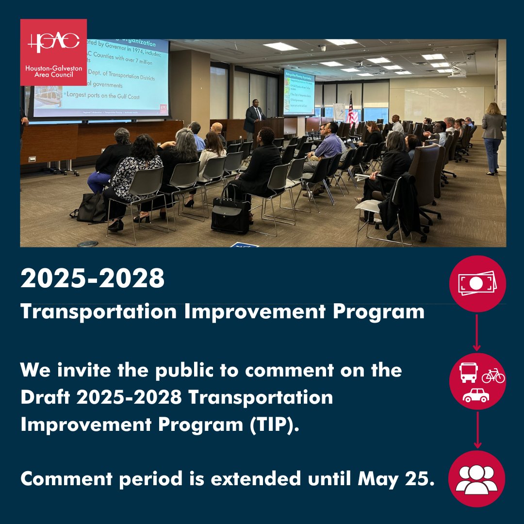 The public comment period for the Transportation Improvement Program (TIP) is still open and we want to hear from YOU! 🚧 The Transportation Improvement Program (TIP) outlines funded projects for transit, bicyclist and pedestrian, highway, and air quality initiatives slated for…