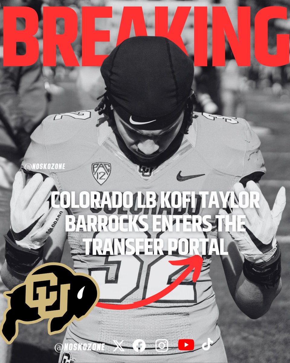 BREAKING: Colorado LB Kofi Taylor-Barrocks has entered the Transfer Portal. #skobuffs