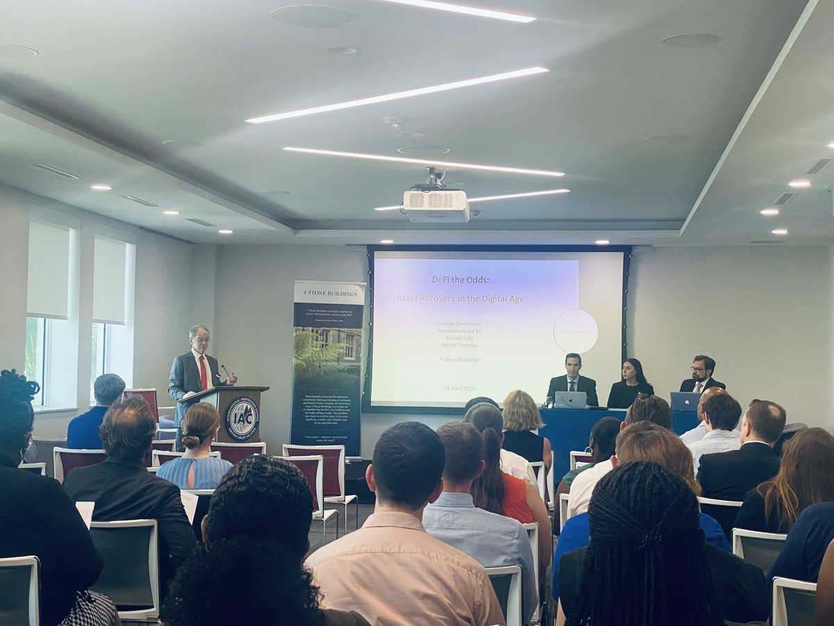 This past Thursday we had the pleasure of welcoming <a href="/4StoneBuildings/">4 Stone Buildings</a> to the #BVIIAC for their highly insightful  conference themed 'DeFi the Odds: Asset Recover in the Digital Age" 

#bviiac #clientevents