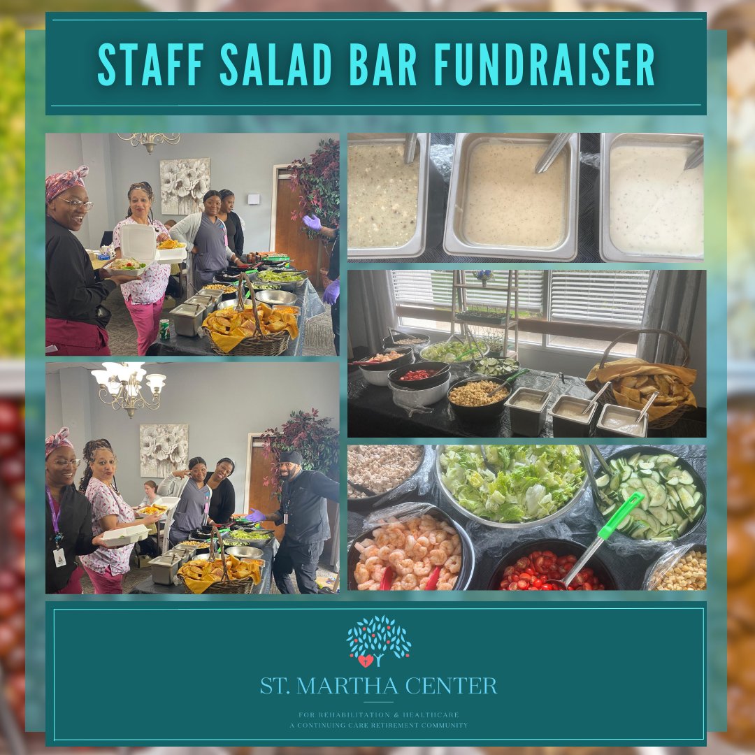 Lettuce celebrate! Our staff salad bar fundraiser at St. Martha Center was a hit, with a variety of fresh greens and toppings to enjoy.

A fun-filled event for a worthy cause – way to go, team! 🥗🥬😊

#StaffSaladBar #SaladParty #FundraiserSuccess #SaladForACause
