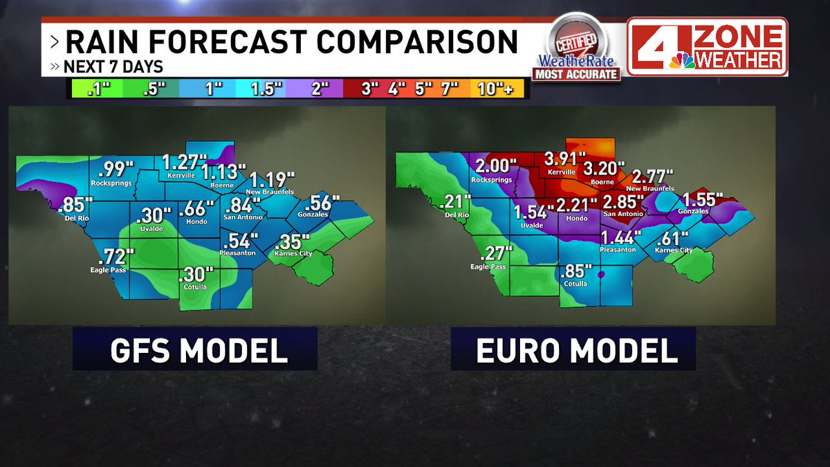 As much as I want the European model to be correct, I would definitely lean expectations toward the lower end amounts from the GFS model over next 7 days. But that doesn't mean I won't be pulling for the Euro to have the last laugh in the end.