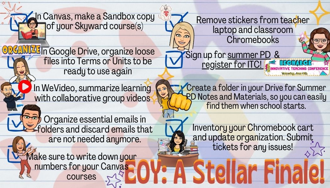 EOY Tips & Ideas from ITS Team!