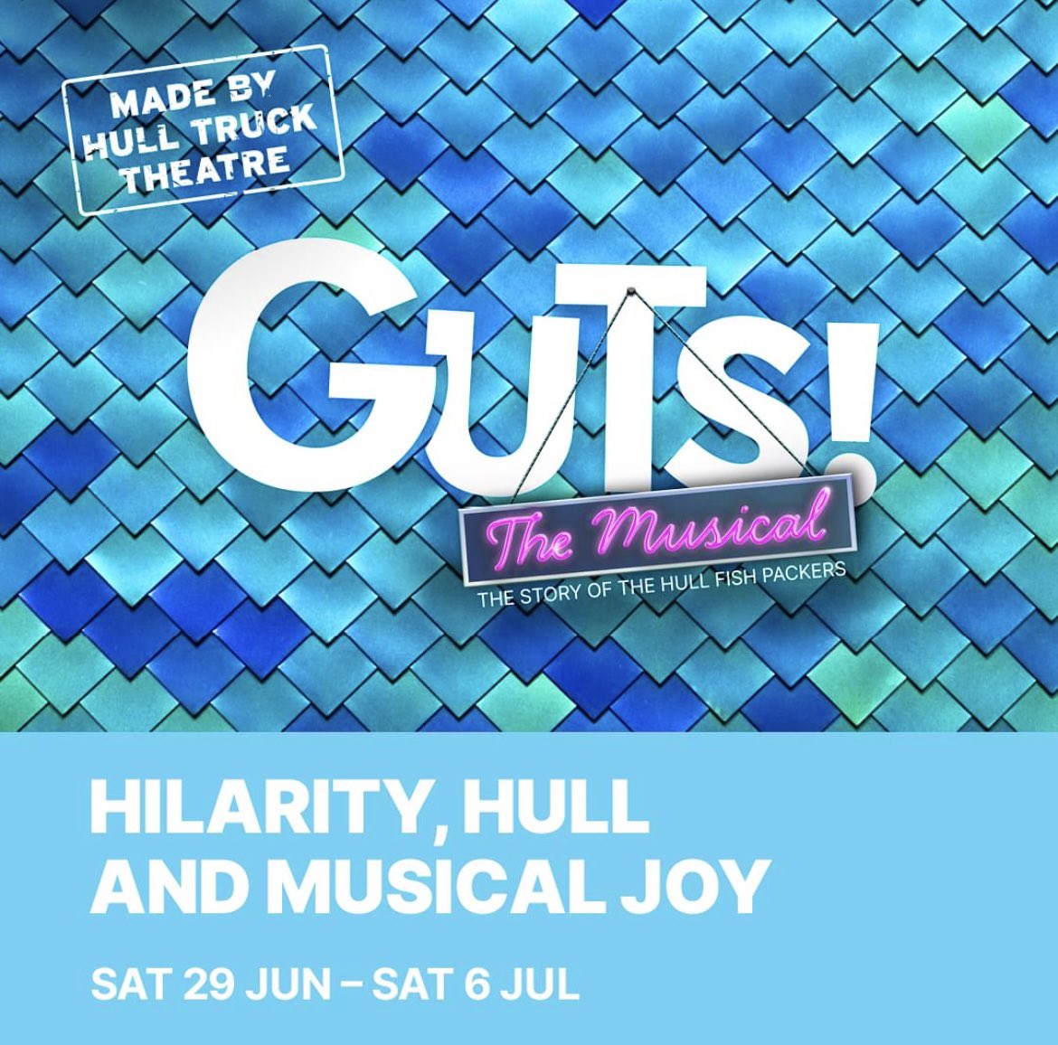 It was smelling a bit ‘fishy’ with excitement tonight @HullTruck as rehearsals kicked off for “GUTS The Musical”, written by @Lennon0798 🐟 Amazing how quickly this space felt like home.🥰The welcoming aura of a building is often the first sign of a good team inside. Good stuff!