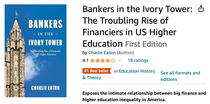 Huh, my book is back on the Amazon best seller list. Are people suddenly interested in endowments for some reason?
