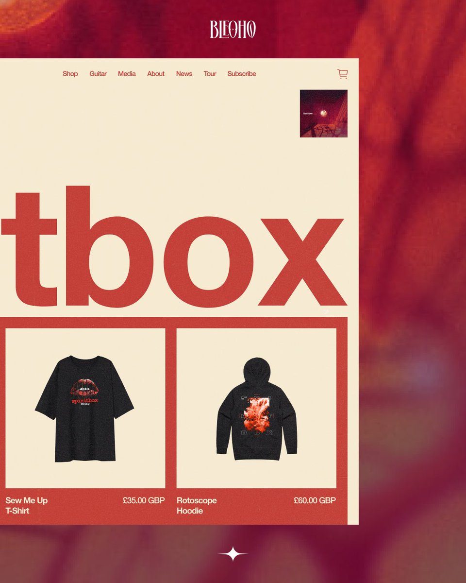 Closer details on the Spiritbox web design concept ❤️‍🔥