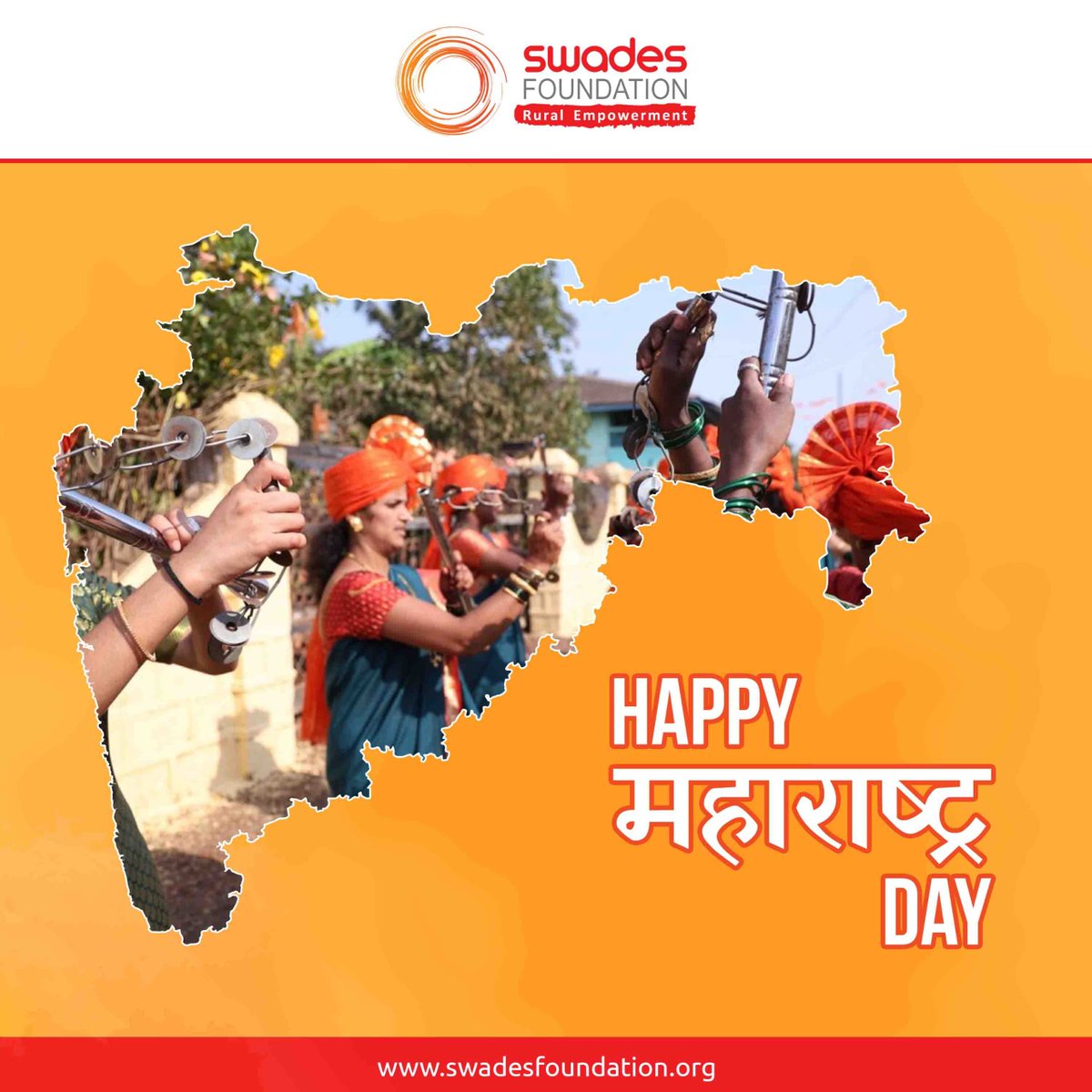 To everyone celebrating the culture, resilience, colour and spirit of this wonderful state. Wish you a very happy Maharashtra Diwas! #MaharashtraDay #Celebrate #India #NGO #Swades #RuralEmpowerment