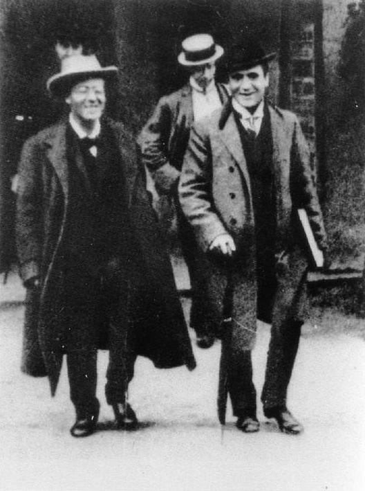 Two impeccably dressed men.
Gustav Mahler and Bruno Walter.