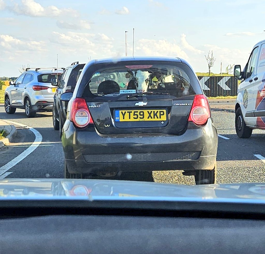 I'm sorry ... Is that a COW in the back of that Chevrolet?! 

Spotted today on the Lincoln bypass 

Welcome to Lincolnshire 🤣