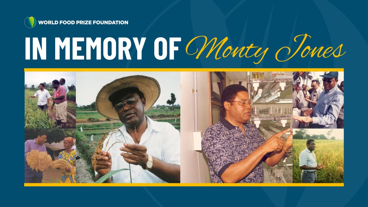 On behalf of the World Food Prize Laureates & our Council of Advisors, the World Food Prize Foundation extends its deepest condolences to the family, friends & colleagues of Minister Monty Jones, 2004 Laureate, who passed away on April 28, 2024. Read more: bit.ly/3xZSDT0