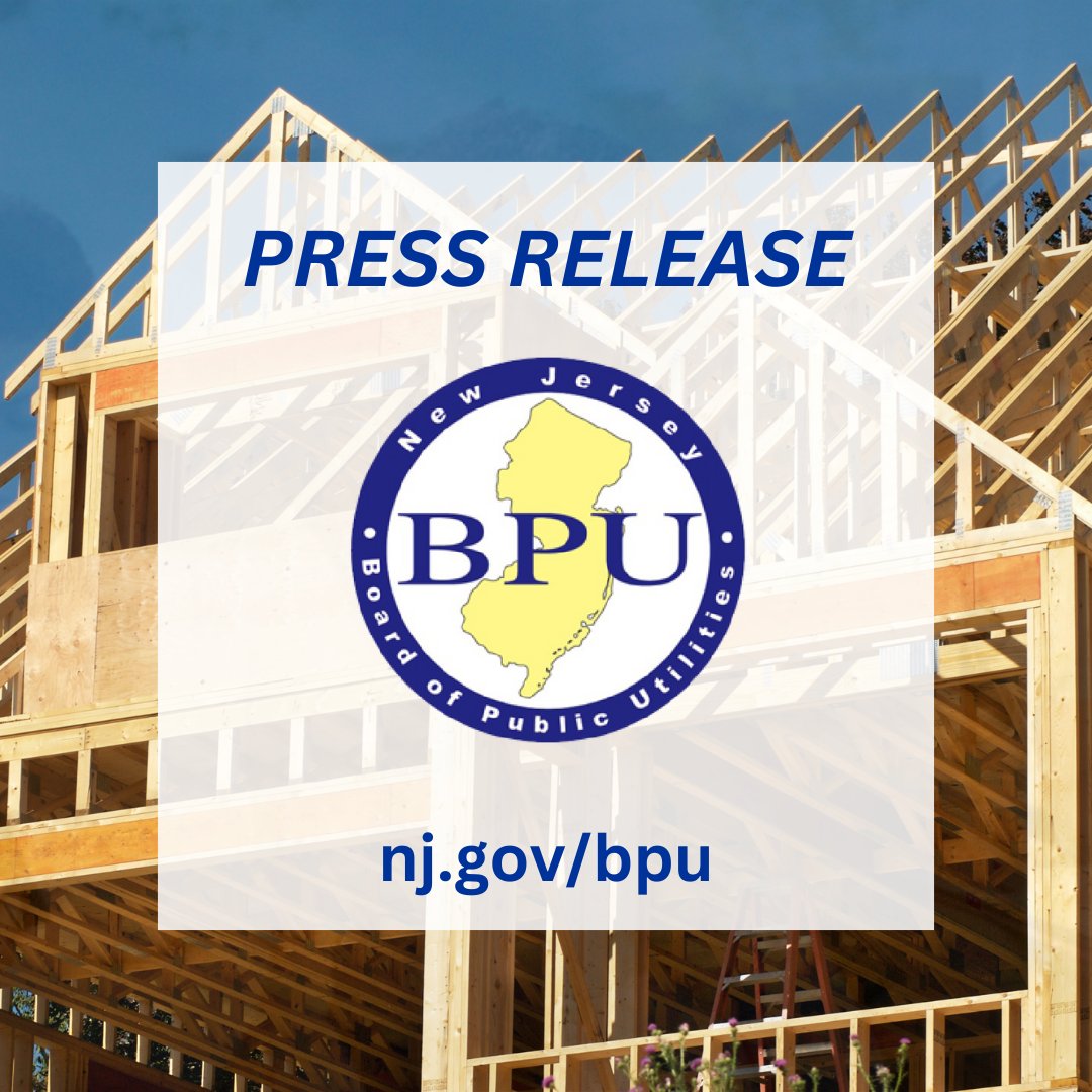 The New Jersey Board of Public Utilities today approved the New Construction Program (NCP), which is designed to increase energy efficiency and environmental performance. Press Release ➡️ nj.gov/bpu/newsroom/2…
