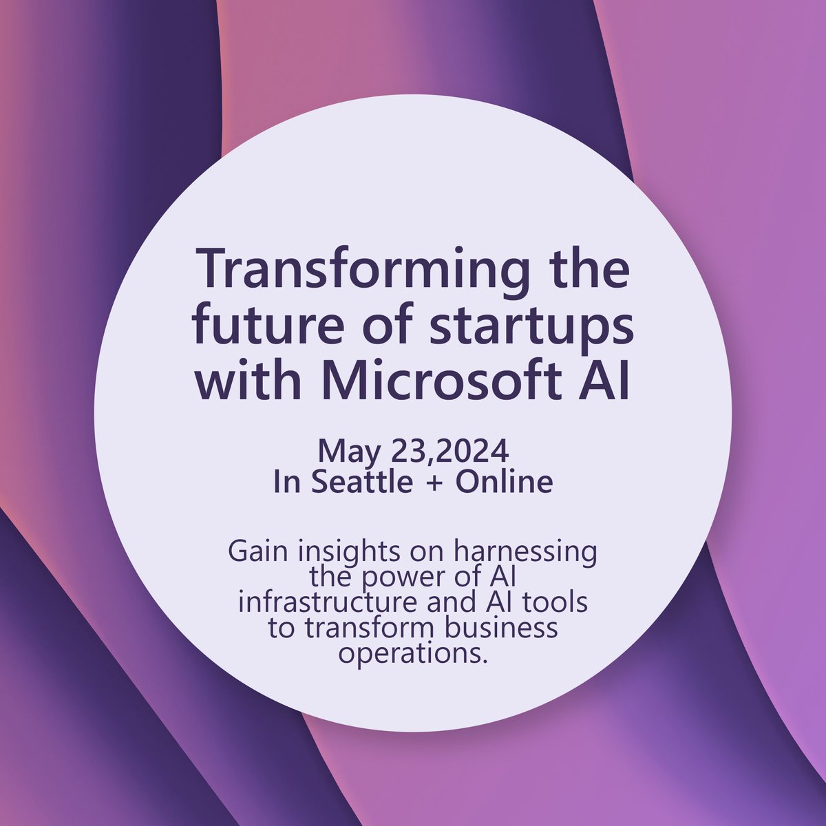 Join us for an inspiring session with Annie Pearl, CVP at Microsoft, & Lahini Arunachalam, Senior Director of Platform at Microsoft for Startups, as they share invaluable insights on leveraging Microsoft AI infrastructure through Founders Hub. Register 👉 msft.it/6012YO8hY