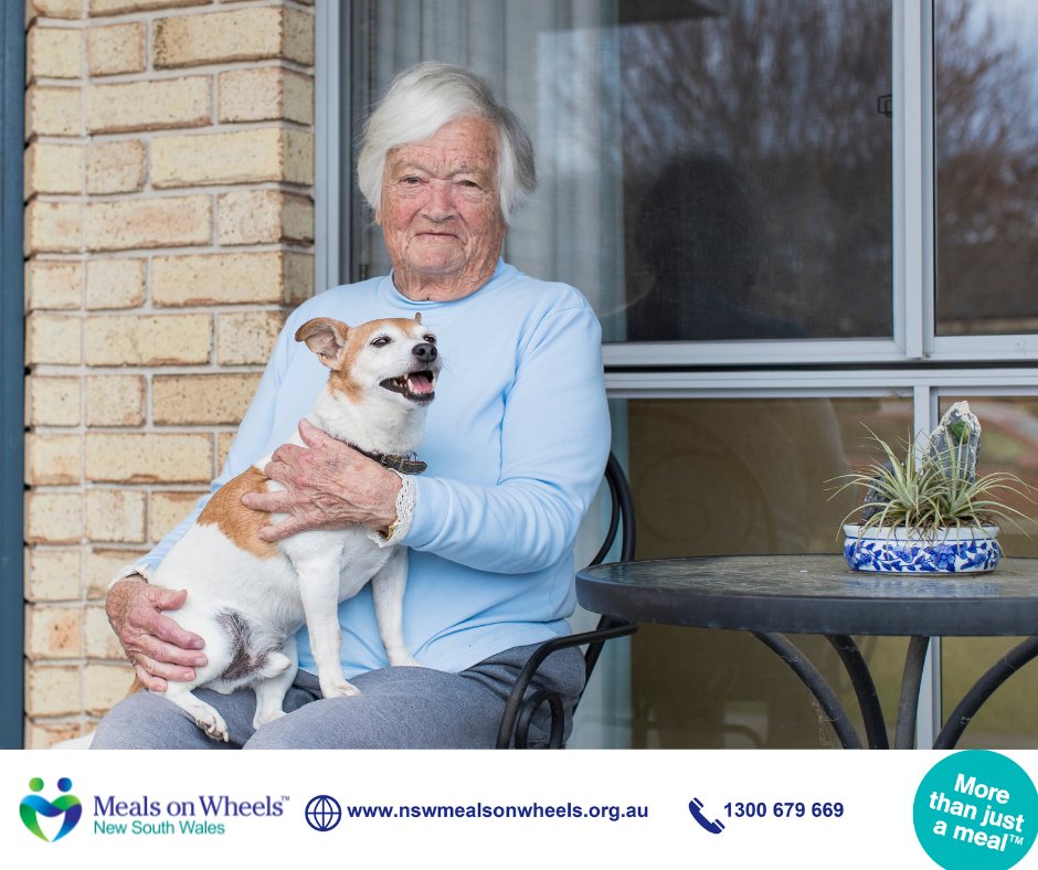Research studies have repeatedly found that pet ownership has significant benefits for seniors' mental, physical and emotional health - in other words, pets are good for your body and soul. #mownsw #morethanjustameals #mealsonwheels #healthyageing