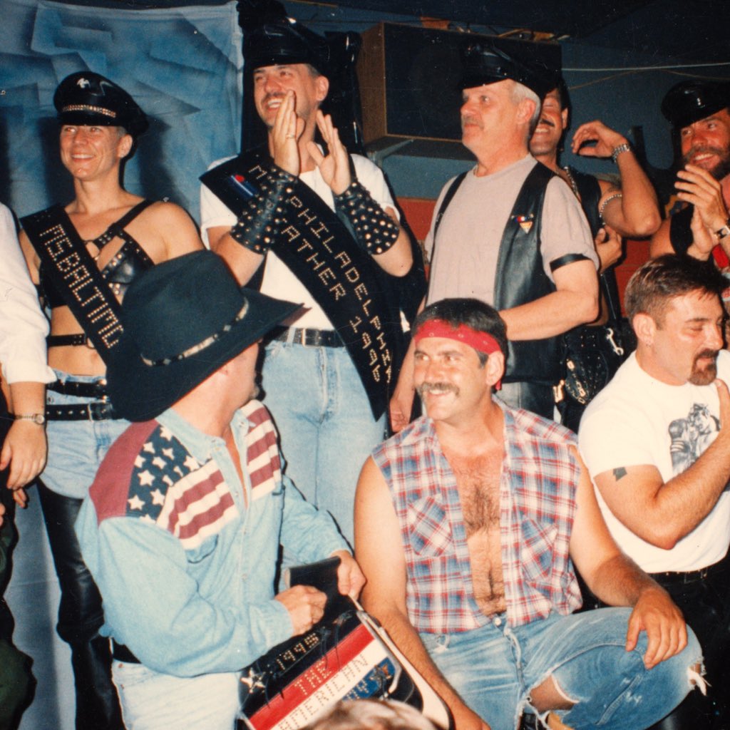 Leather titleholders of 1996, from the Vern Stewart collection at the LA&M. #LeatherCommunity