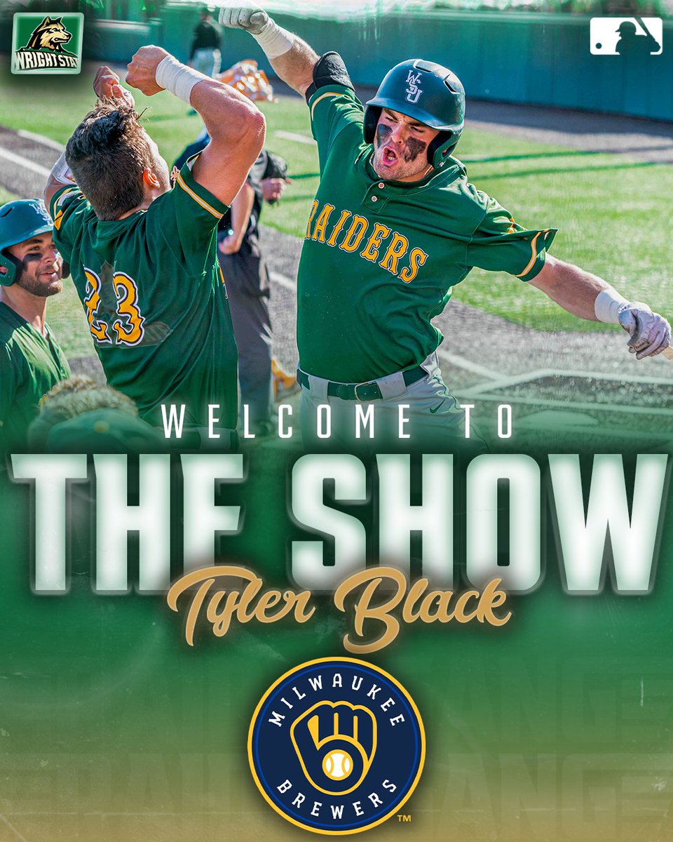 𝐆𝐎𝐓 𝐓𝐇𝐄 𝐂𝐀𝐋𝐋📞 #Raidergang alum Tyler Black has been called up to the Milwaukee Brewers #ProRaider | #RaiderUP | #RaiderFamily