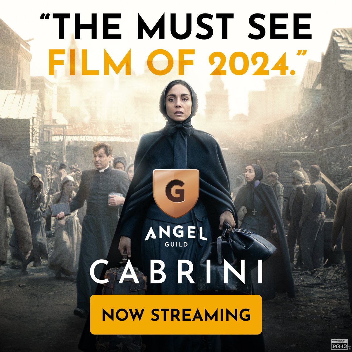 Experience the film that audiences and critics are praising! Members of the Angel Guild have exclusive access to stream Cabrini NOW. Become a member at angel.com/cabrini 💛

#Cabrini #CabriniMovie #AngelStudios #AngelGuild #NowStreaming