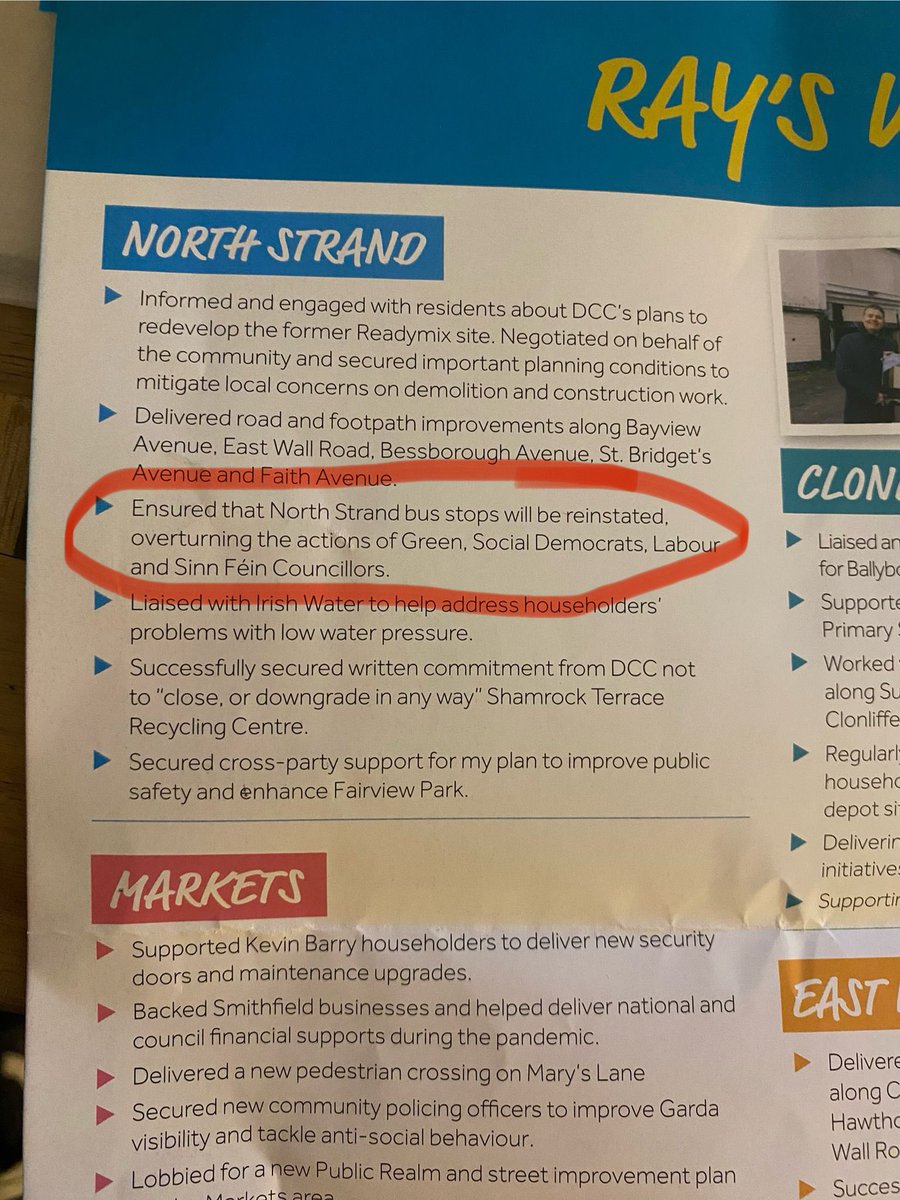 Complete lie here from @RayMcAdam who knows full well the Soc Dems area rep @DanielEnnis2024 along with @GaryGannonTD worked tirelessly with the local community and NTA to get it reinstated