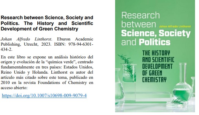 Fun. A short review of my PhD thesis 'Research between Science, Society and Politics' has been published in 'Boletin del Grupo Especializado de Historia de la Ciencia de la Real Sociedad Española de Quimica'. Language: Spanish! @RSEQUIMICA