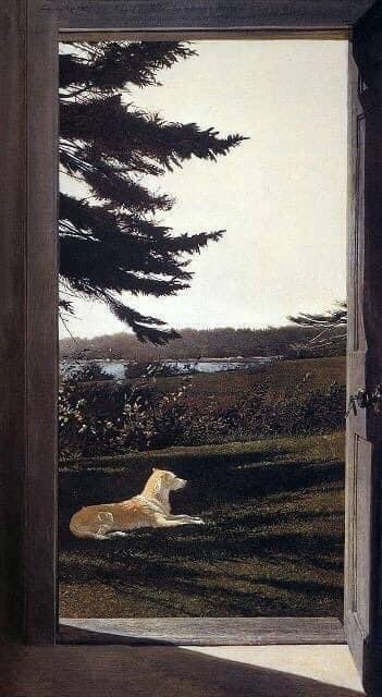 Andrew Wyeth L’ombra “Shade” (1981).