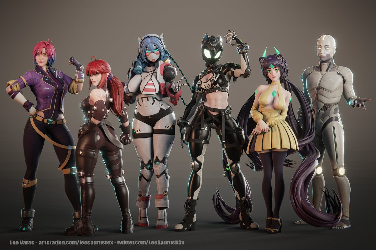 ✨New Pinned✨ Im Leo and I make 3D characters! - Vtuber/VRChat Avatars - Game Characters - I also sell my OCs! Coms: trello.com/b/z9GUHcJq/com… OCs for Sale: cgtrader.com/leovaras Portfolio: artstation.com/leosaurusrex Discord Server: discord.gg/cB4Zp48u33 Check ⬇️ for examples!