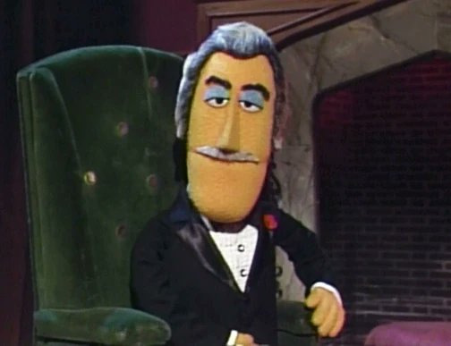 I stole this from Tumblr!

Because it deserved to live on a better site.

> Vincent Price muppet from a Sesame Street parody of PBS' show Mystery (which he hosted at the time).