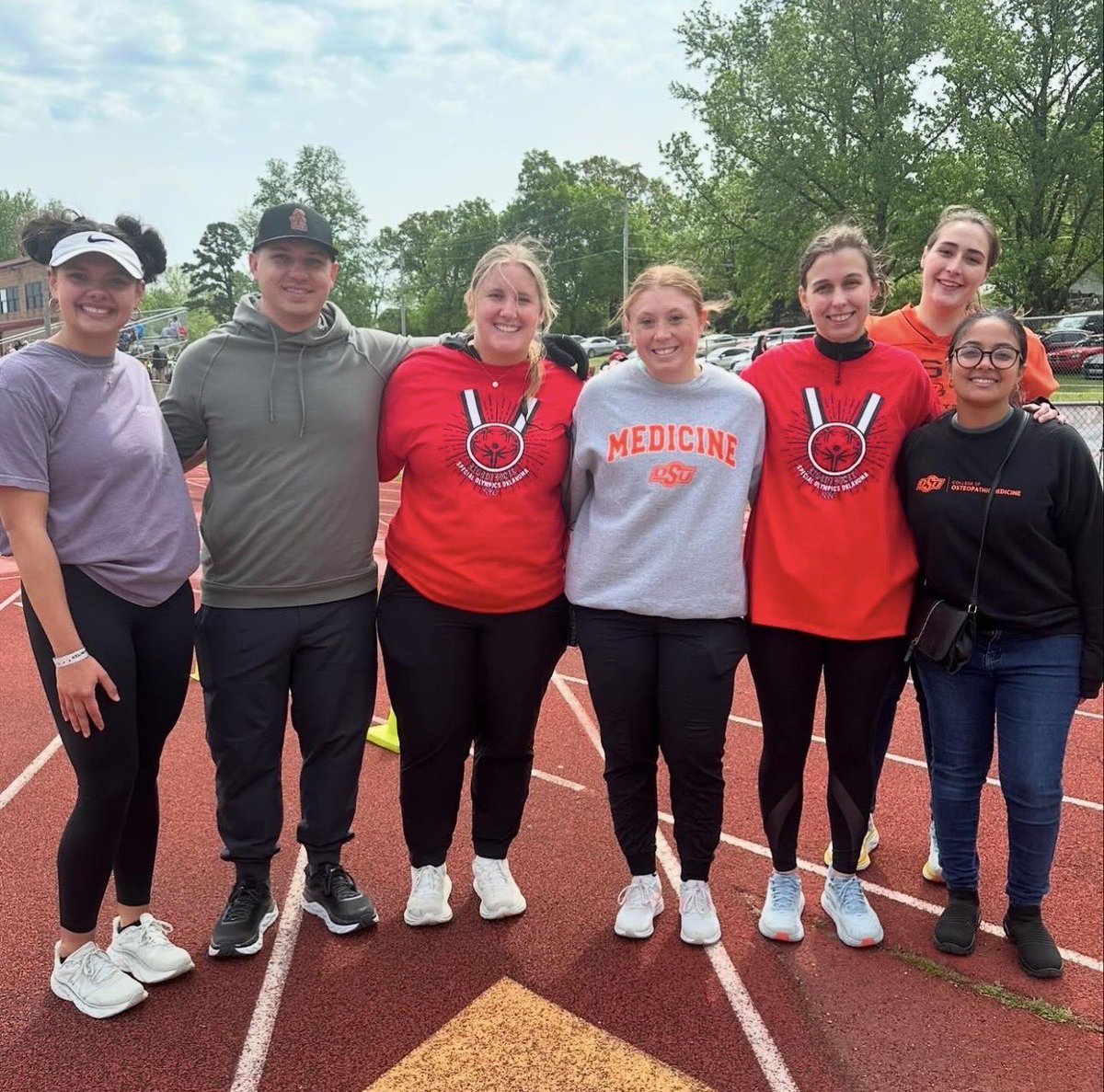 Recently, several of our students spent their weekend supporting athletes for @SpecialOlympics Oklahoma. Their volunteering spirit makes us beam with Orange pride!