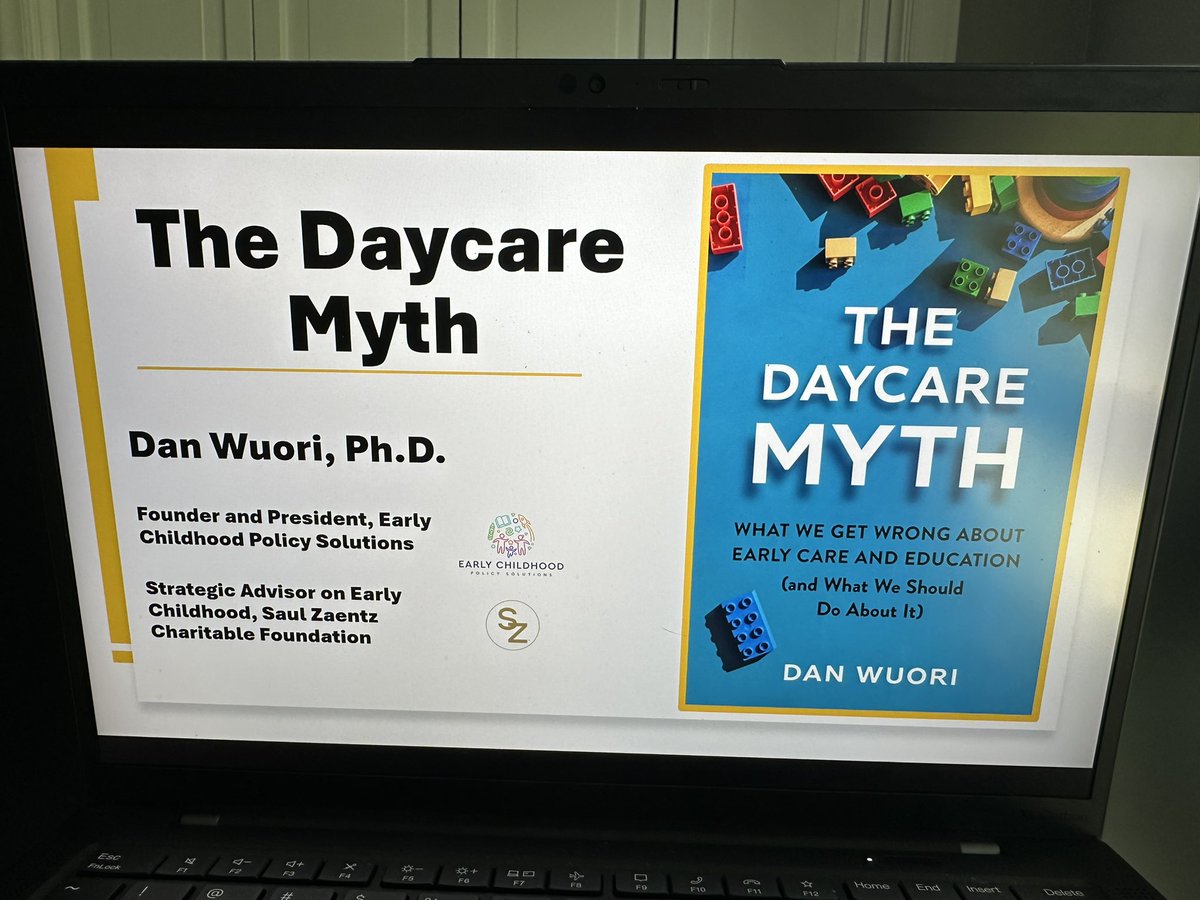 Thanks to @EarlyEd4All for inviting me to spend the morning in the company of Massachusetts early childhood leaders speaking about my upcoming book, The Daycare Myth. A reminder that you can save 20% if you pre-order today on the @TCPress website using code APR2024 at checkout.